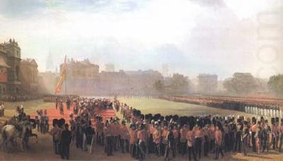 George Thomas The Presentation of Crimean Medals by Queen Victoria on 18 May 1855 (mk25) china oil painting image